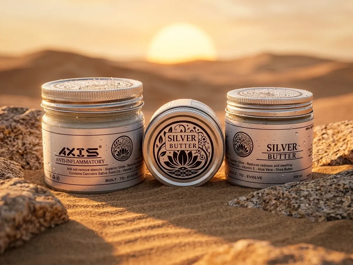 AXIS Silver Butter tattoo glide jar