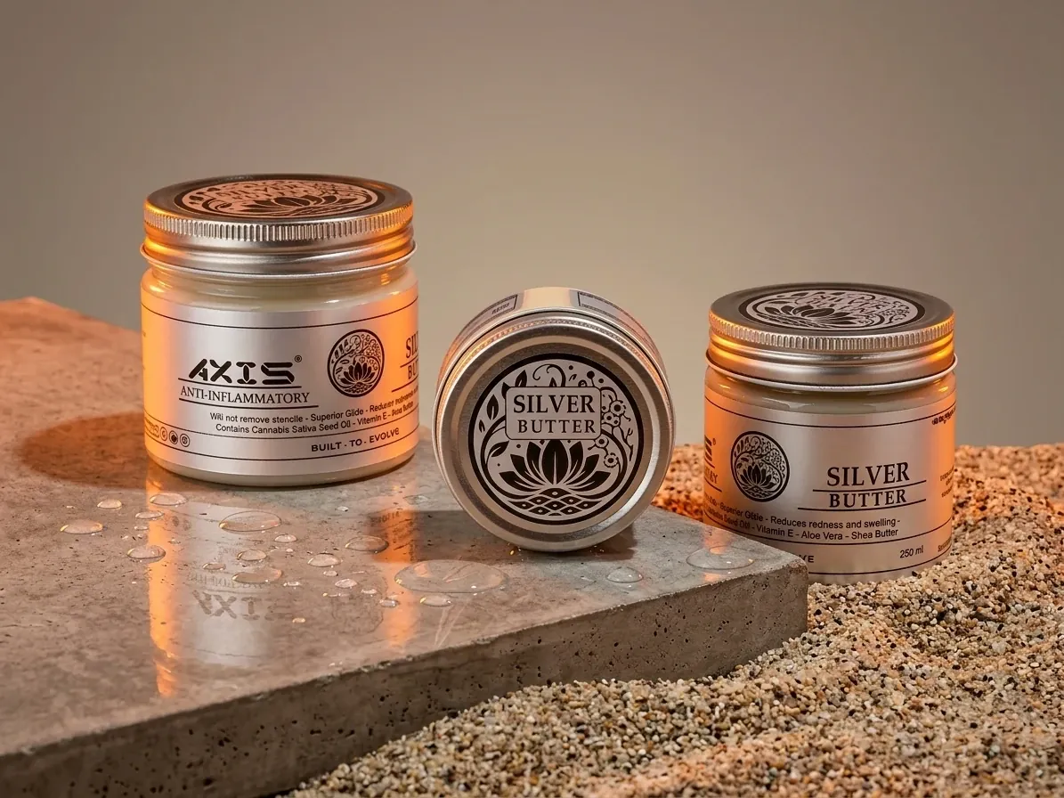 AXIS Silver Butter tattoo glide sizes