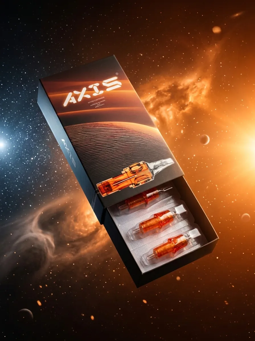 AXIS Round Liner and Round Shader tattoo cartridge needles